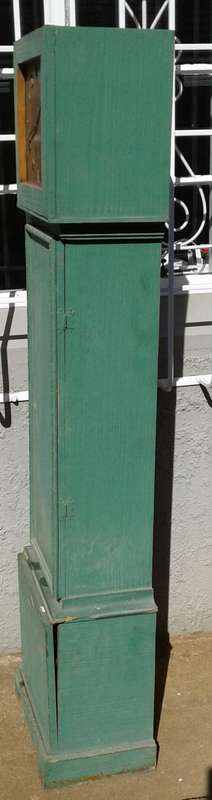 GRANDFATHER CLOCK  CABINET HAND MADE SEE PICTURES MAKE ME A FAIR OFFERS.